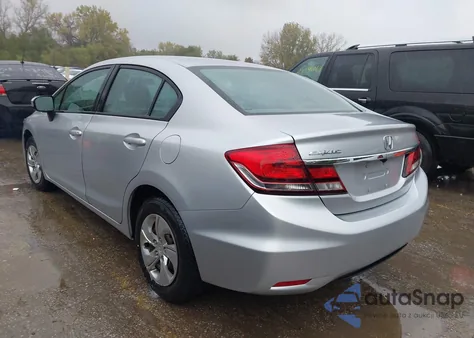 2014 Honda Civic Lx из США, поврежденный, VIN 19XFB2F55EE059045
